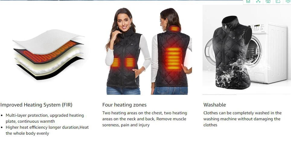 Women Heated Vest