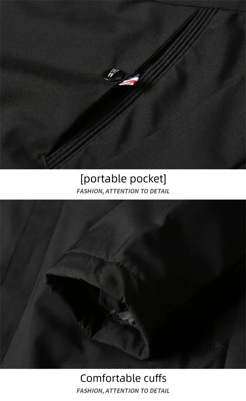 Hooded jacket for men in autumn and winter