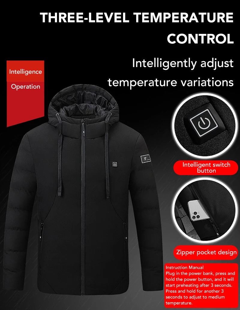 Men's 4 Areas Heated Jackets
