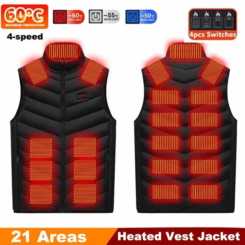 Heated Vest Motorcycle Jacket for Men Woman