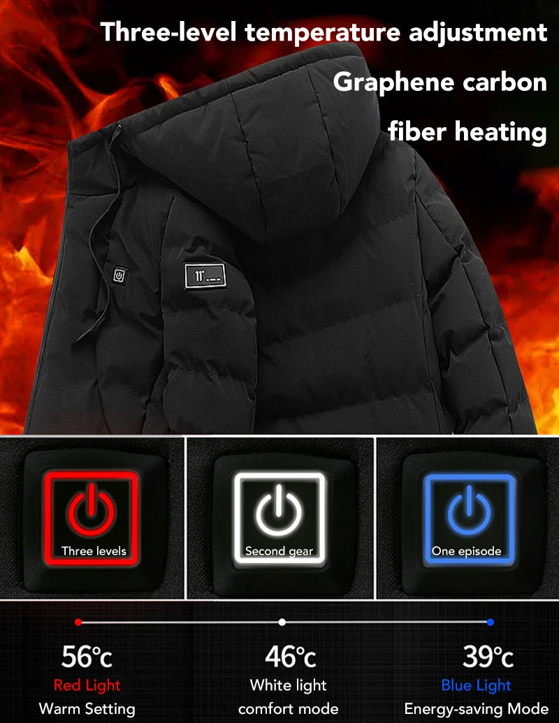 Men's 4 Areas Heated Jackets