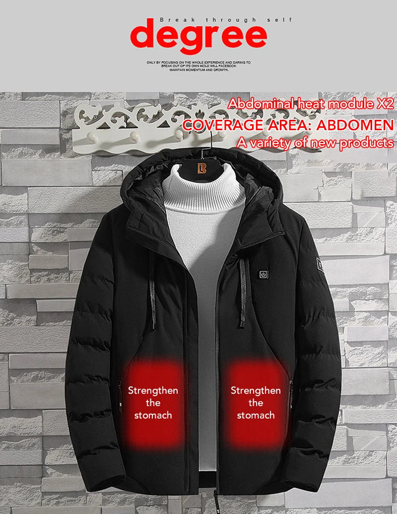 Men's 4 Areas Heated Jackets