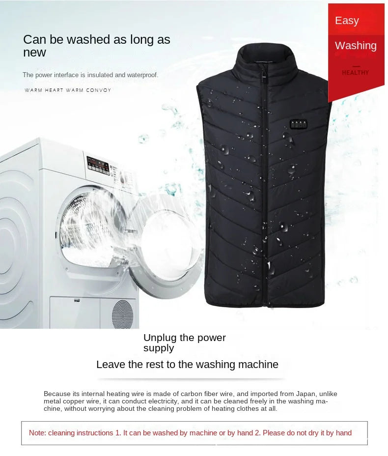 Heated Vest Motorcycle Jacket for Men Woman
