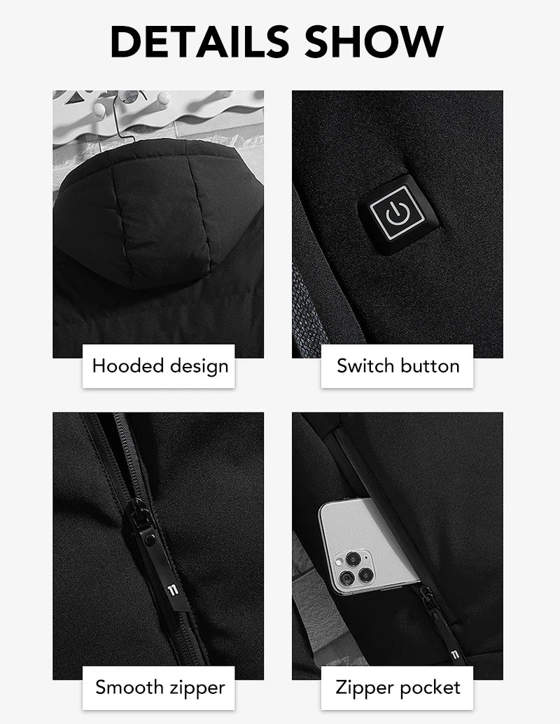 Men's 4 Areas Heated Jackets