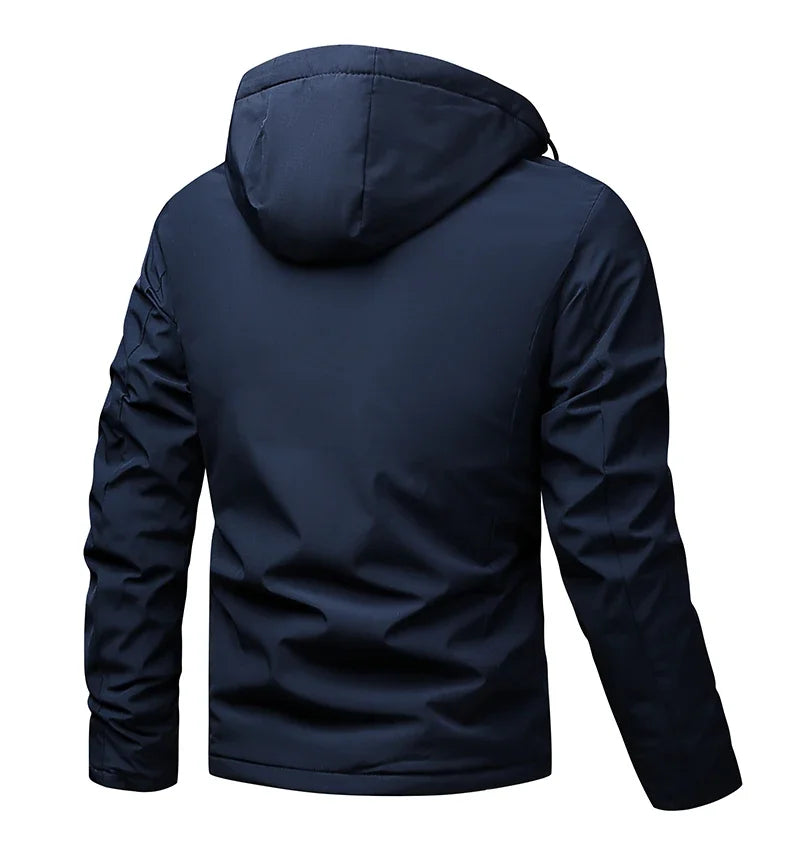 Hooded jacket for men in autumn and winter