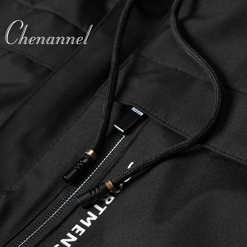 Hooded jacket for men in autumn and winter