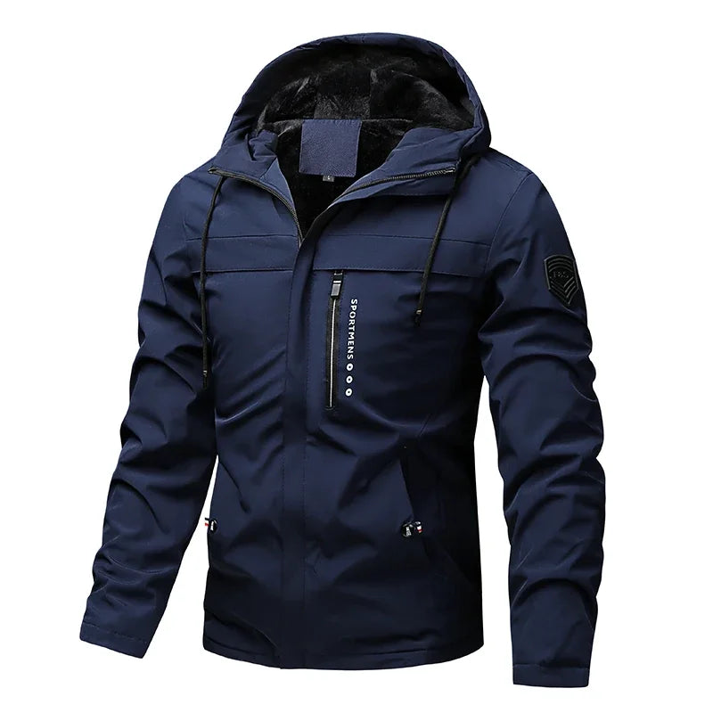 Hooded jacket for men in autumn and winter
