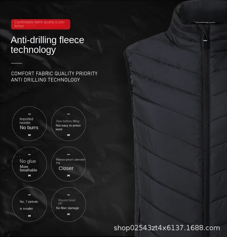 Heated Vest Motorcycle Jacket for Men Woman