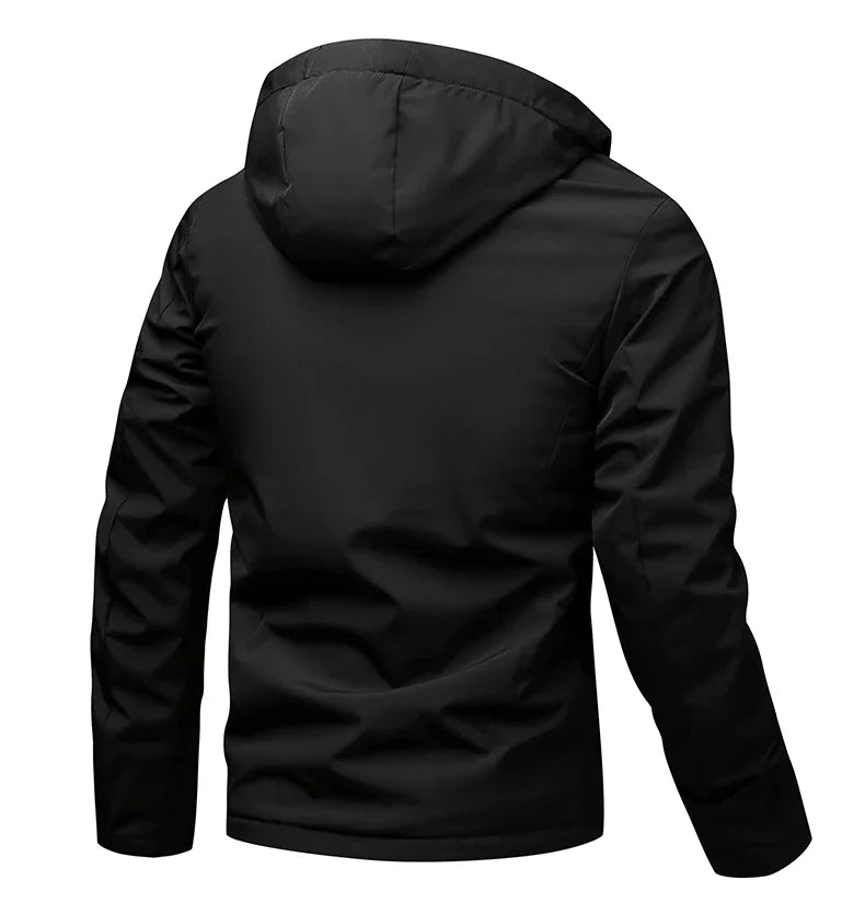 Hooded jacket for men in autumn and winter