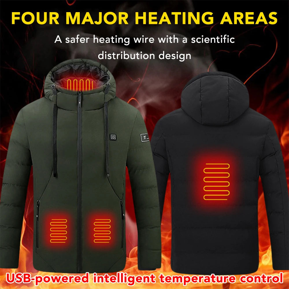 Men's 4 Areas Heated Jackets