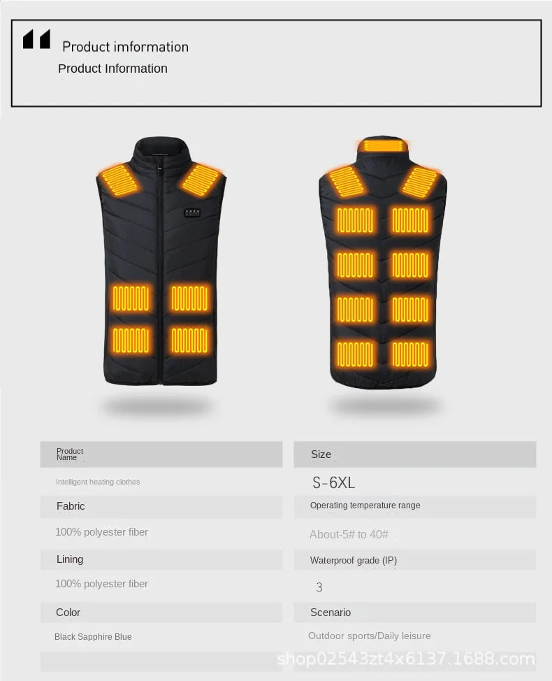 Heated Vest Motorcycle Jacket for Men Woman